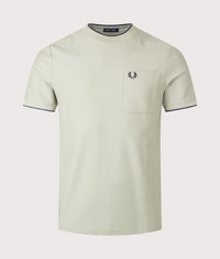 Pocket Detail Pique T-Shirt: M37 Seagrass 