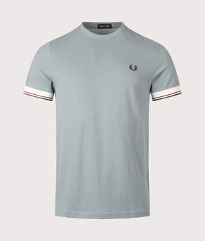 Twin Tipped Cuff T-Shirt in Stockport Blue | Fred Perry | EQVVS