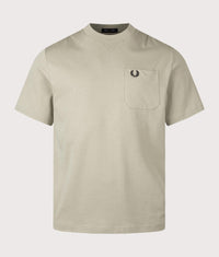 Relaxed Fit Pocket Detail T-Shirt: M37 Seagrass 