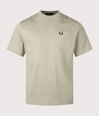 Relaxed Fit Pocket Detail T-Shirt: M37 Seagrass 