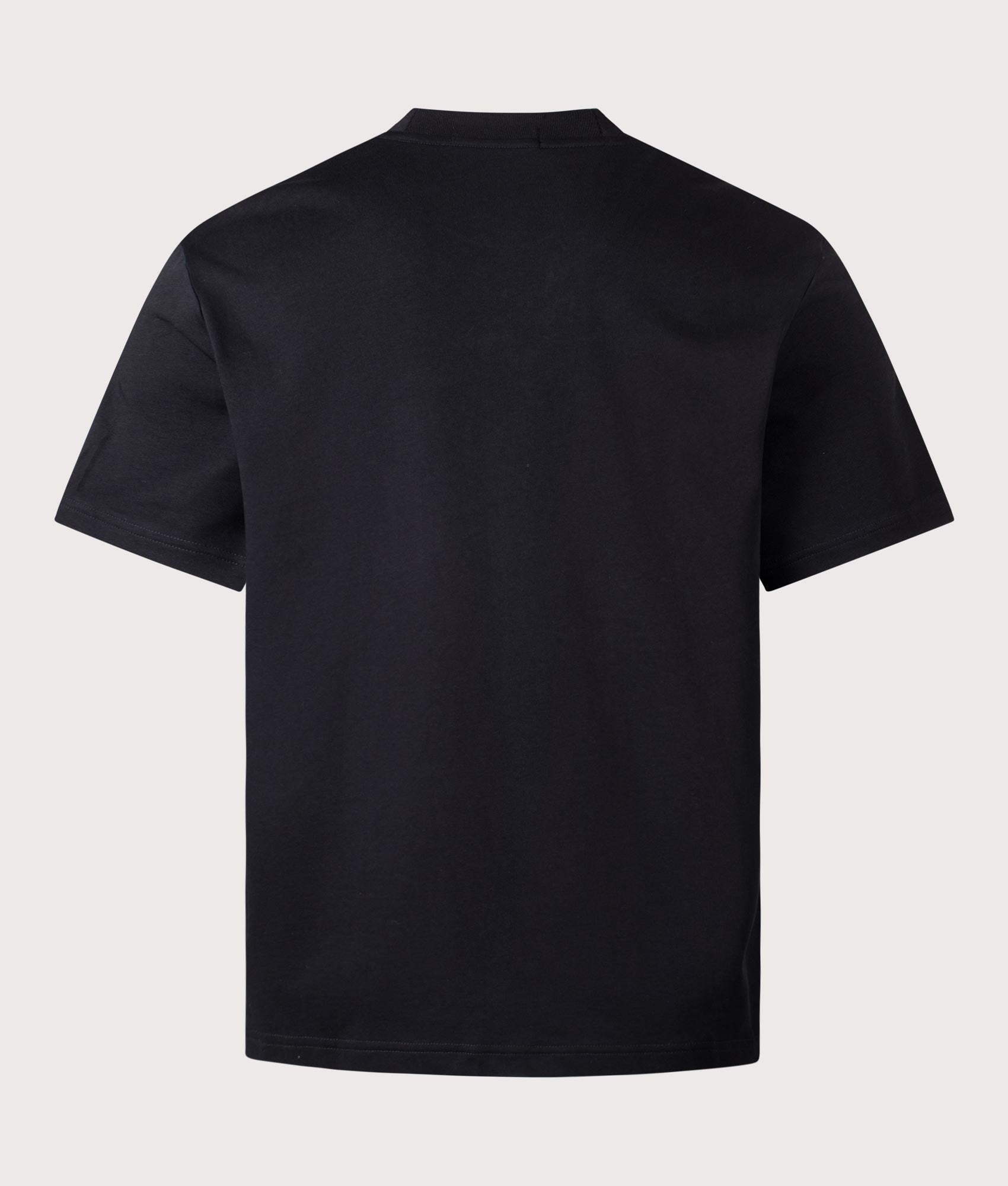 Fred Perry Pocket Detail T-Shirt in Black at EQVVS Menswear. Back shot.
