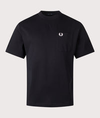 Relaxed Fit Pocket Detail T-Shirt: 102 Black 