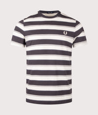 Fine Stripe T-Shirt: 297 Anchor Grey 