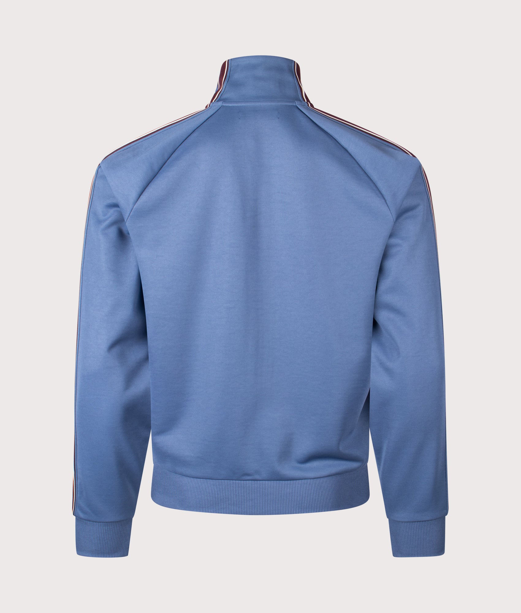 Tramline Tape Track Jacket in Ace Blue | Fred Perry | EQVVS Menswear | Back shot.