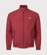 Crinkle Harrington Jacket: M02 Burnt Red 