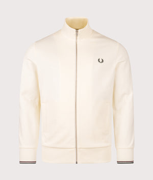 Zip Through Sweatshirt in Ecru | Fred Perry | EQVVS