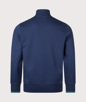 Regular Fit Zip Through Sweatshirt in Tennis Blue | Fred Perry | EQVVS