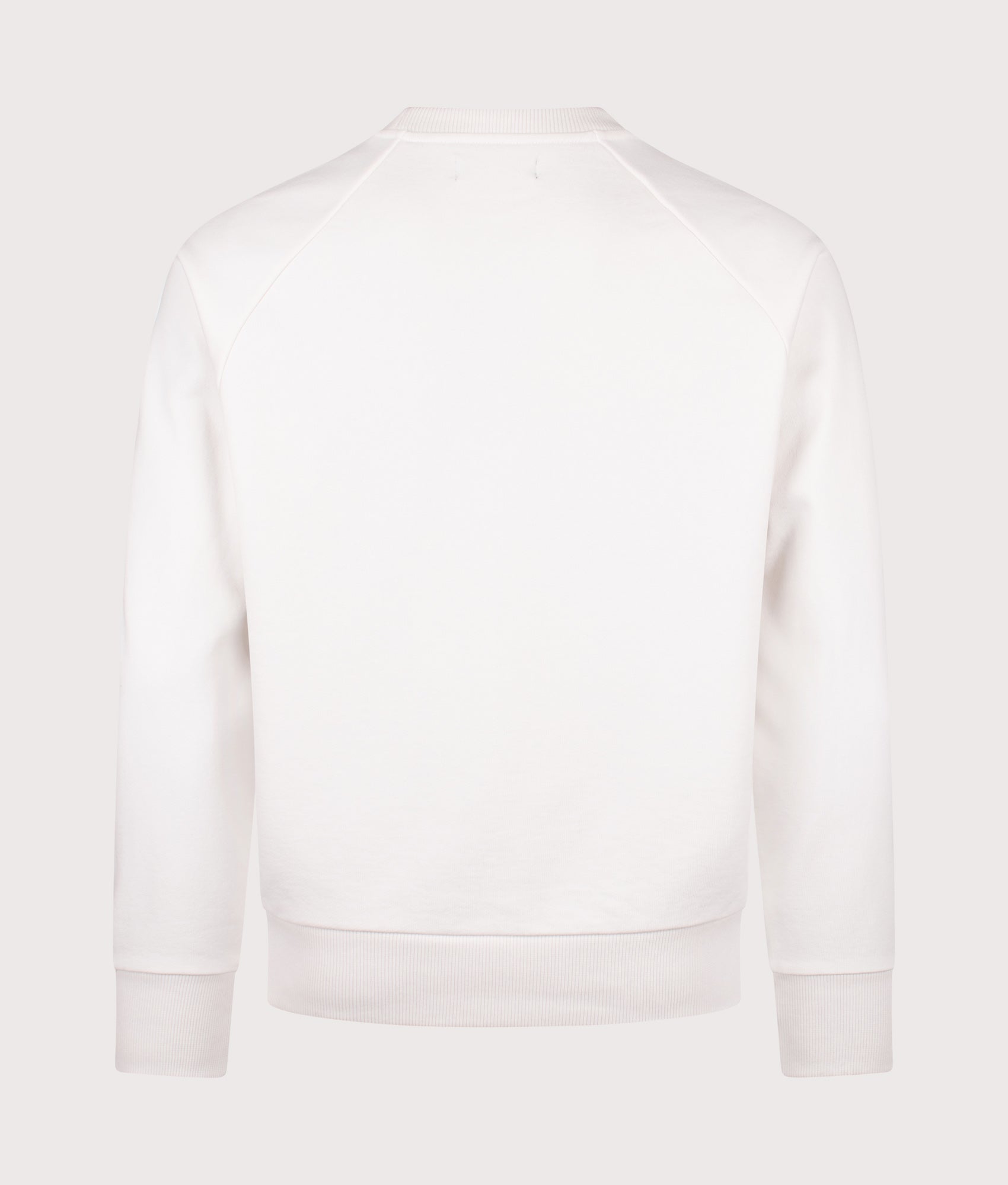 Fred Perry Original Sportswear Sweatshirt in Snow White at EQVVS Menswear. Back shot.