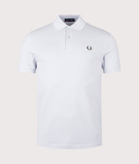 The Fred Perry Polo Shirt: 08C Dusty Blue/Laurel Wreath Green 
