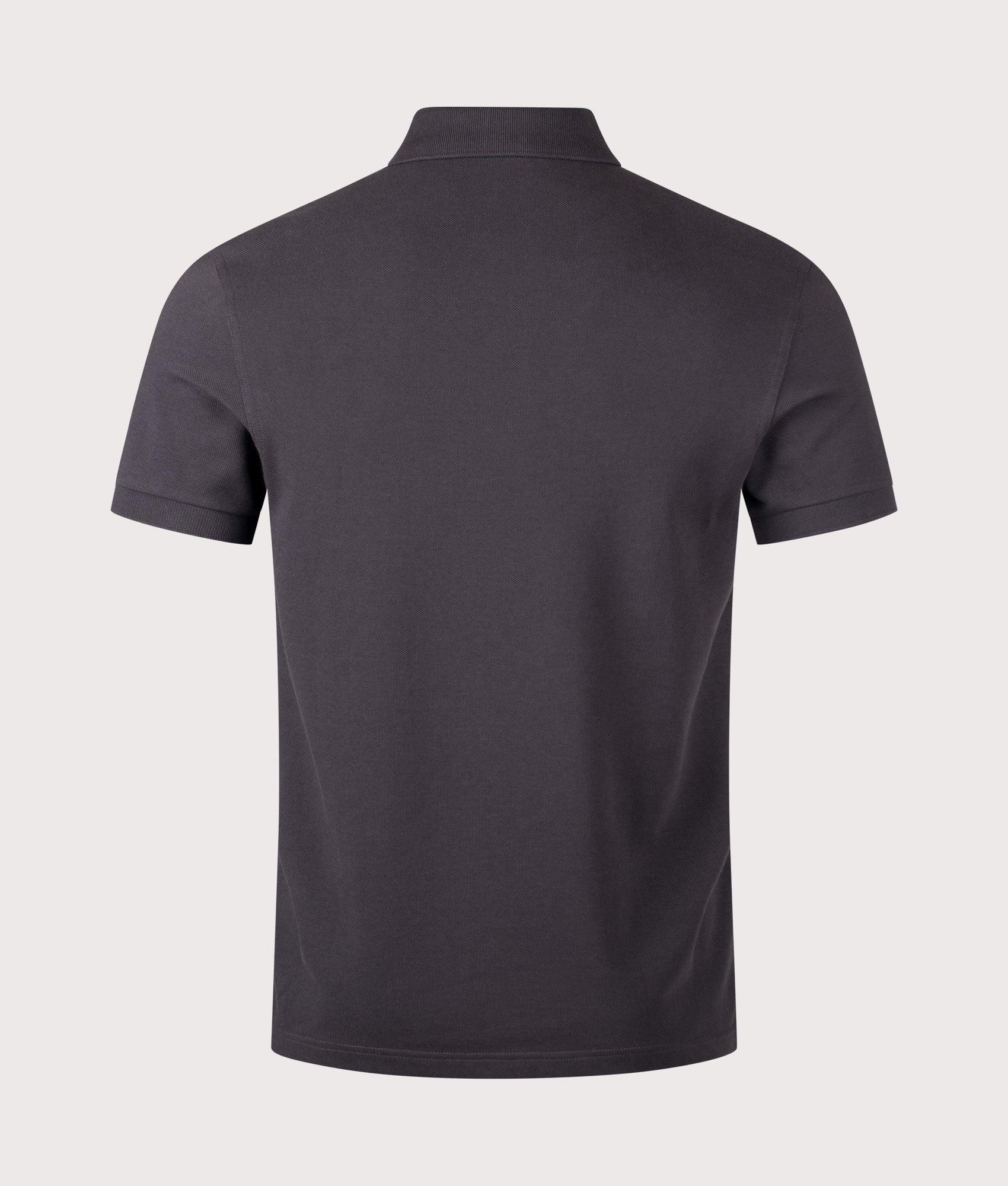 Fred Perry the The Fred Perry Polo Shirt in Anchor Grey and Light Ice at EQVVS Menswear. Back shot.