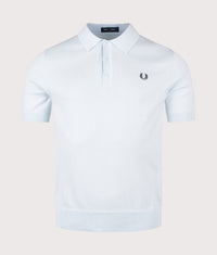 Long Staple Cotton Knitted Polo Shirt: R30 Light Ice 