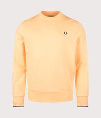 Crew Neck Sweatshirt: 92B Peach/Citron/French Navy 
