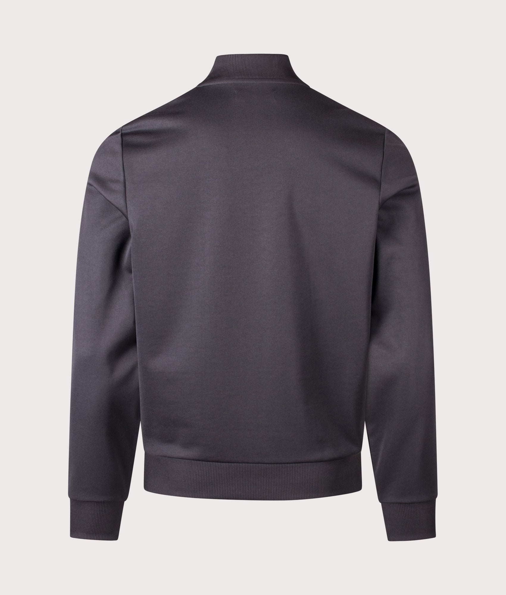 Fred Perry Geometric Track Jacket in Anchor Grey at EQVVS Menswear. Back shot.