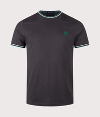 Twin Tipped T-Shirt: 85B Anchor Grey/Light Ice/Sport Green 