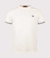 Regular Fit Twin Tipped Cuff T-Shirt: 91B Ecru 