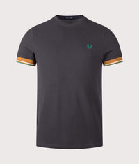 Regular Fit Twin Tipped Cuff T-Shirt: 297 Anchor Grey 