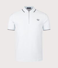 Crepe Piqué Polo Shirt: R30 Light Ice 