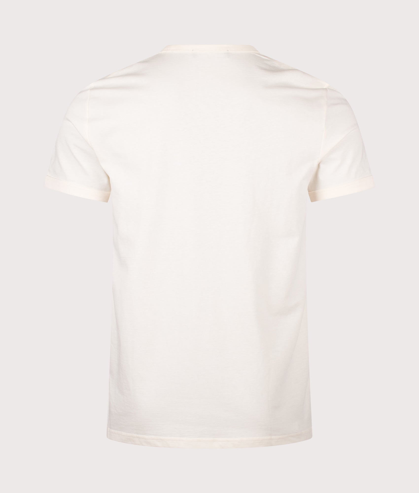 Fred Perry Ringer T-Shirt in Ecru at EQVVS Menswear. Back shot.