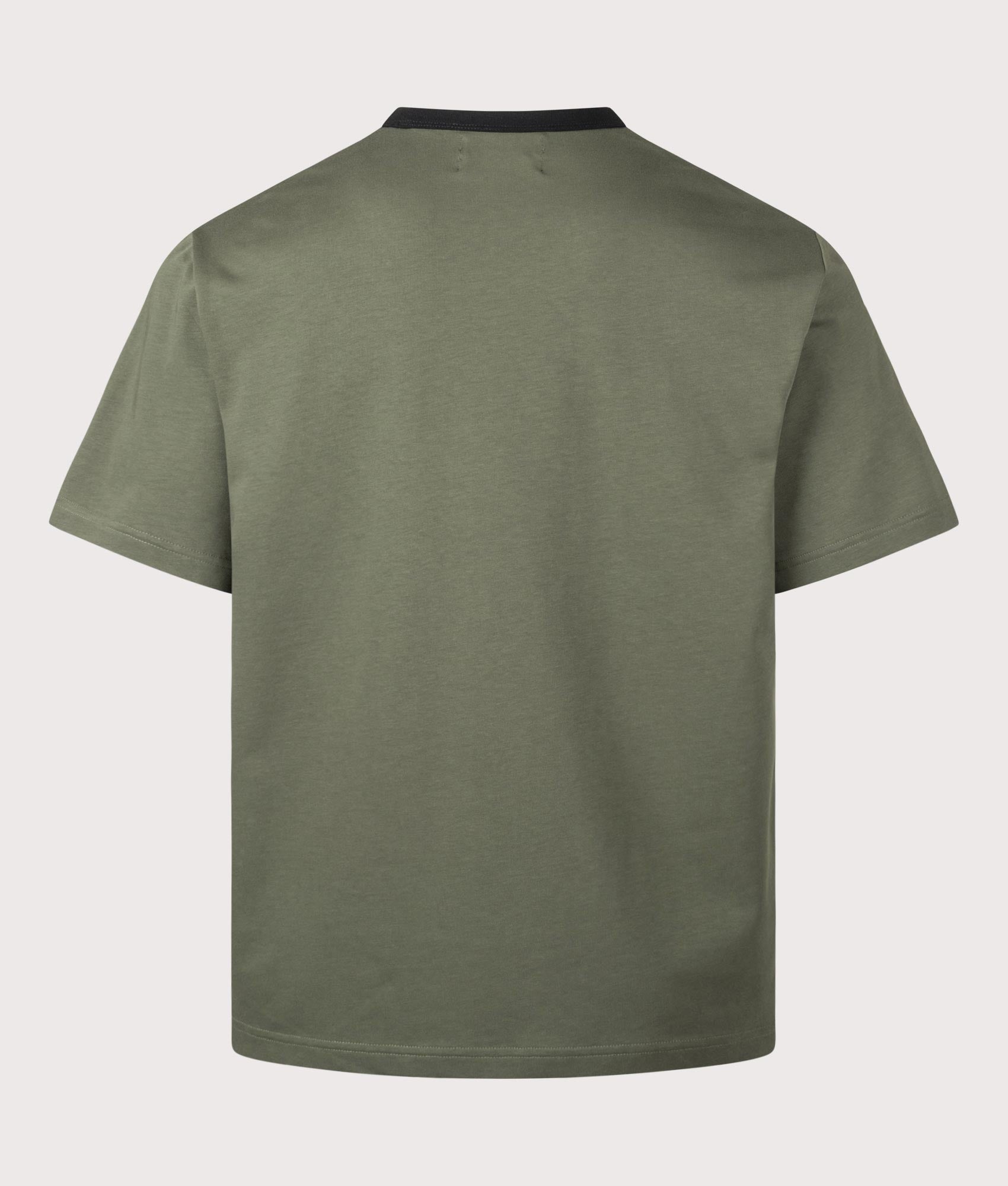 Fred Perry x Meyba Ringer T-Shirt in Laurel Wreath Green at EQVVS Menswear. Back shot.