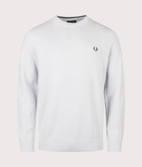 Regular Fit Piqué Stitch Jumper: 28A Dusky Blue 