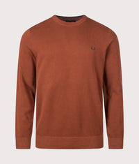 Regular Fit Piqué Stitch Jumper: 28C Brandy 