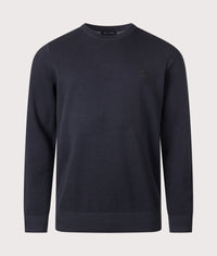 Regular Fit Piqué Stitch Jumper: 421 Navy 