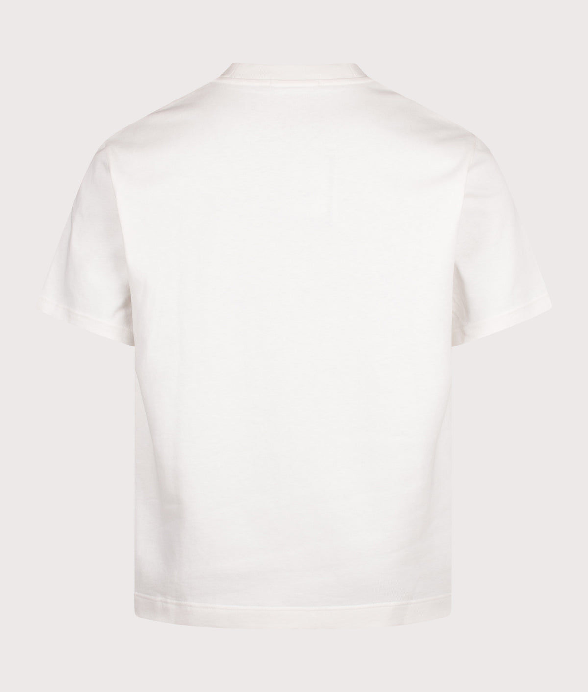 Fred Perry Relaxed Fit T-Shirt in Snow White at EQVVS Menswear. Back shot.