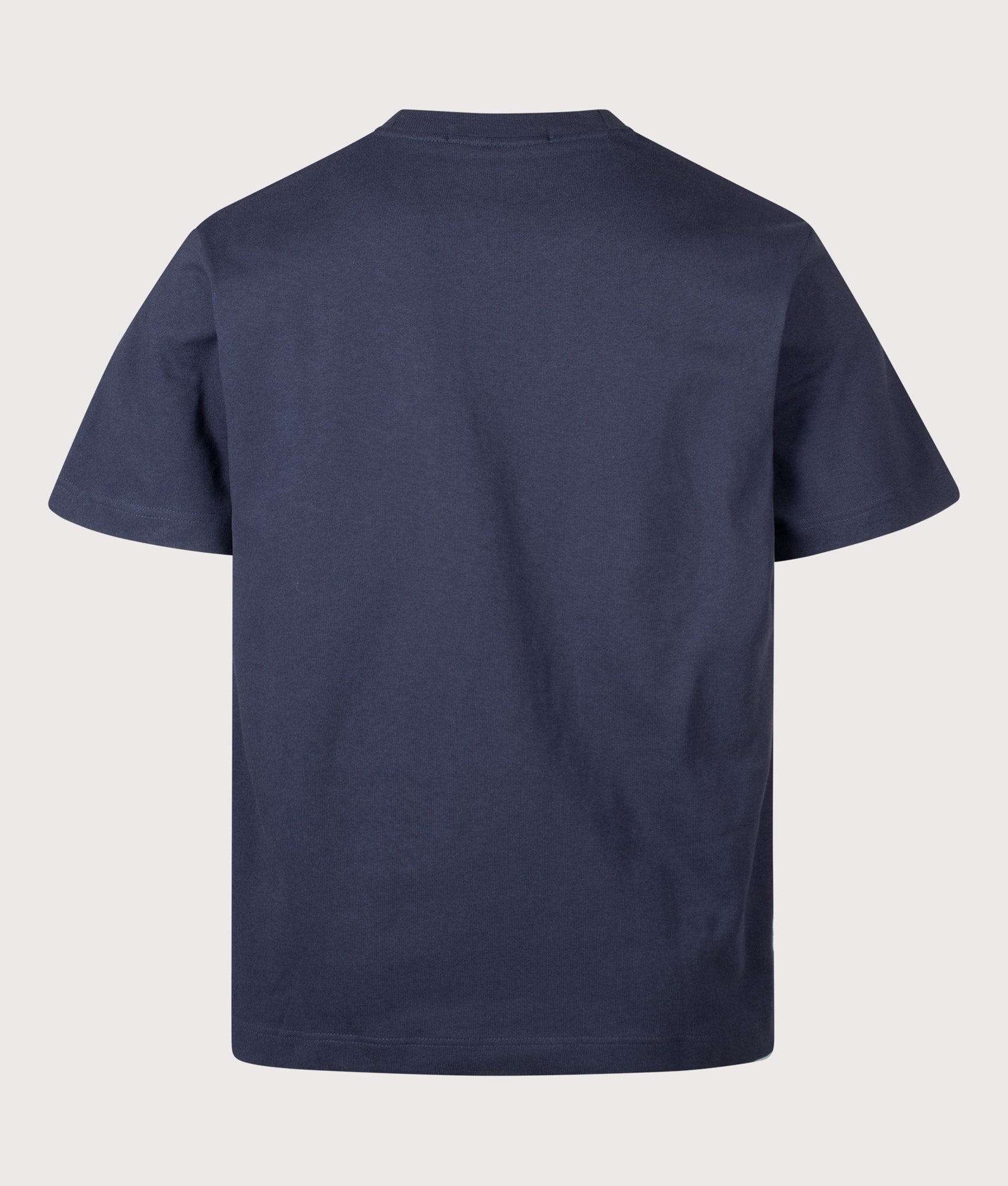Fred Perry Relaxed Fit T-Shirt in Dark Airforce at EQVVS Menswear. Back shot.