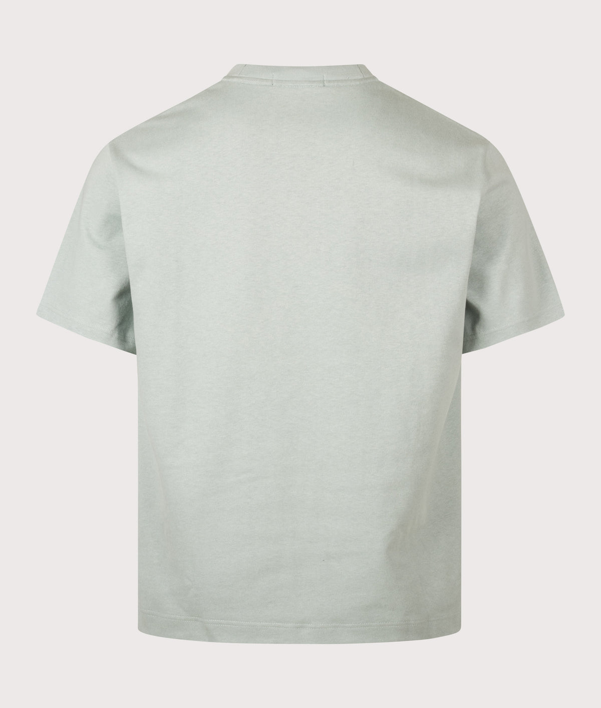 Fred Perry Relaxed Fit T-Shirt in Silver Blue at EQVVS Menswear. Back shot.