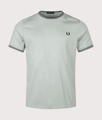 Regular Fit Twin Tipped T-Shirt: 71C Silver Blue/Dark Airforce/Dark Airforce 
