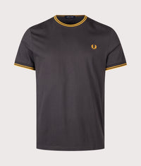 Regular Fit Twin Tipped T-Shirt: 85C Anchor Grey/Golden 