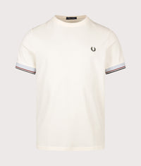 Regular Fit Twin Tipped Cuff T-Shirt: S64 Ecru 