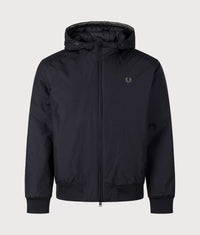 Regular Fit Hooded Brentham Jacket: 184 Black 