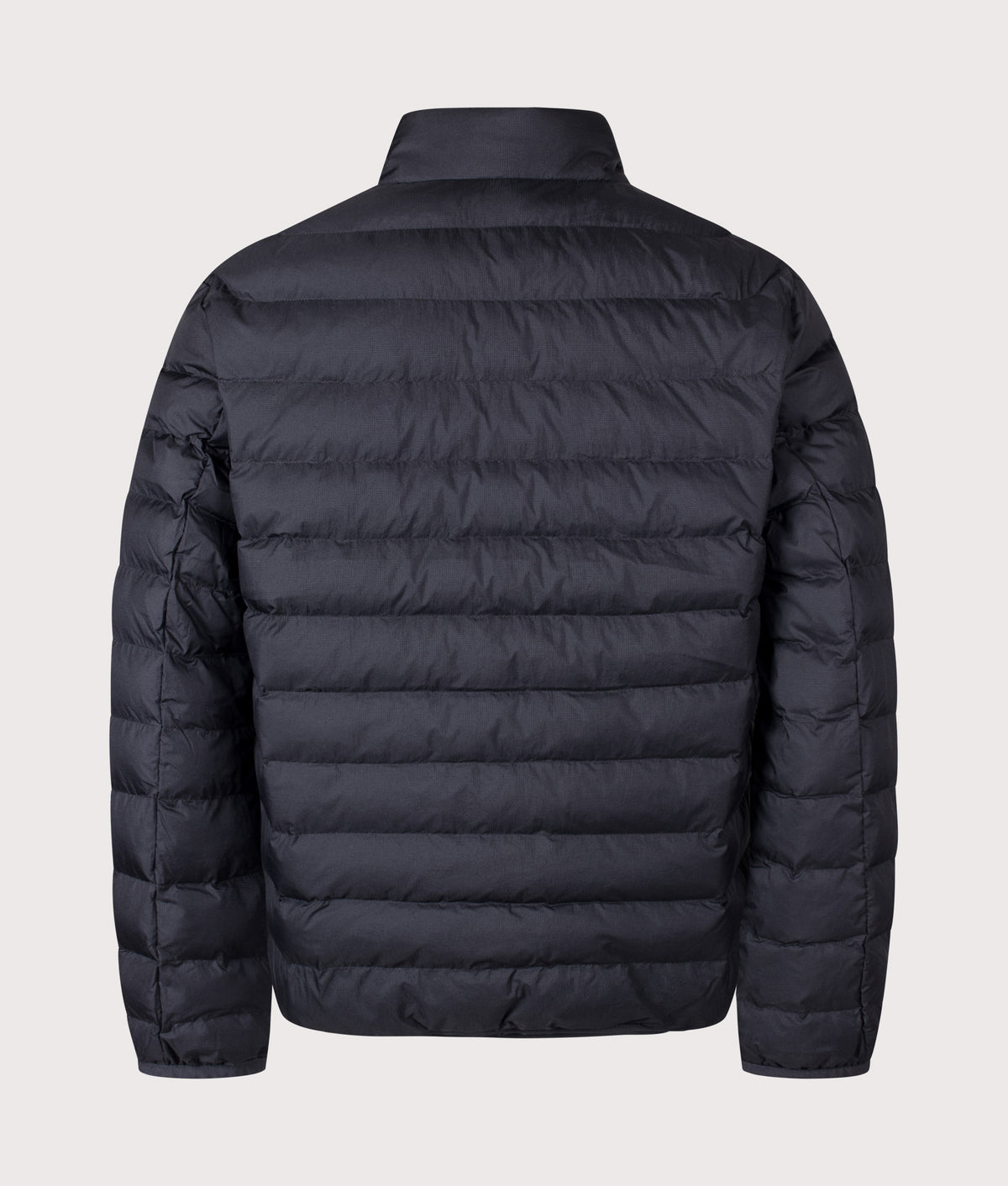 Fred Perry Regular Fit Insulated Jacket in Black at EQVVS Menswear. Back shot.