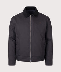 Regular Fit Cotton Caban Jacket: 220 Black 