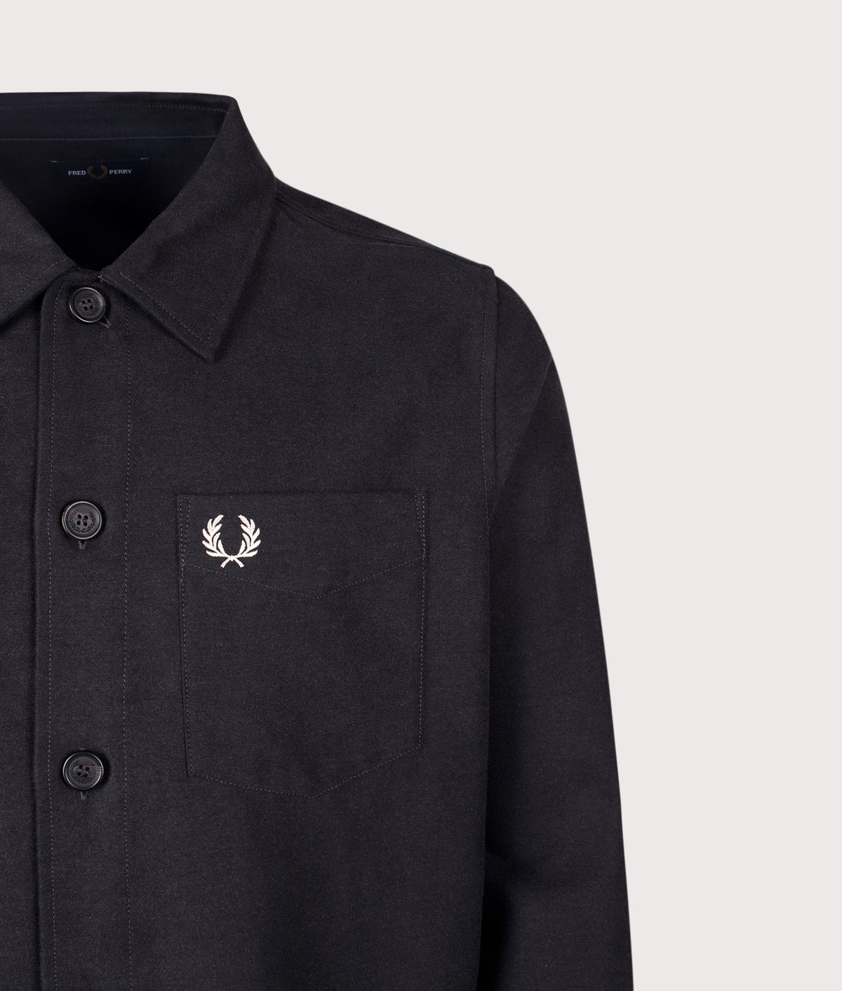 Regular Fit Brushed Twill Overshirt