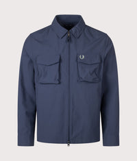 Regular Fit Ripstop Pocket Overshirt: 738 Dark Airforce 
