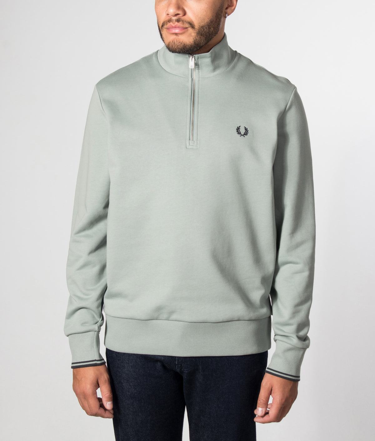 Regular Fit Quarter Zip Sweatshirt