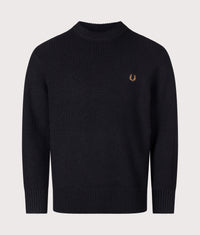 Regular Fit Fisherman Jumper: 102 Black 