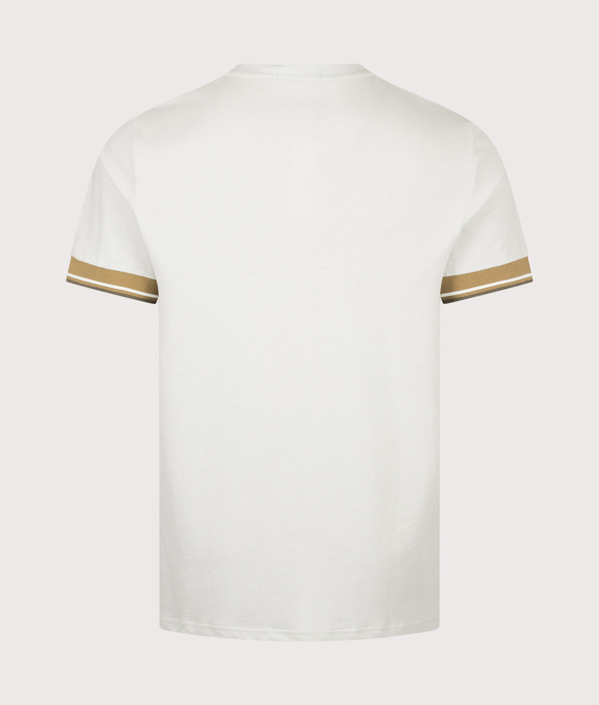 Fred Perry Regular Fit Twin Tipped Cuff T-Shirt in Slate at EQVVS Menswear. Back shot.