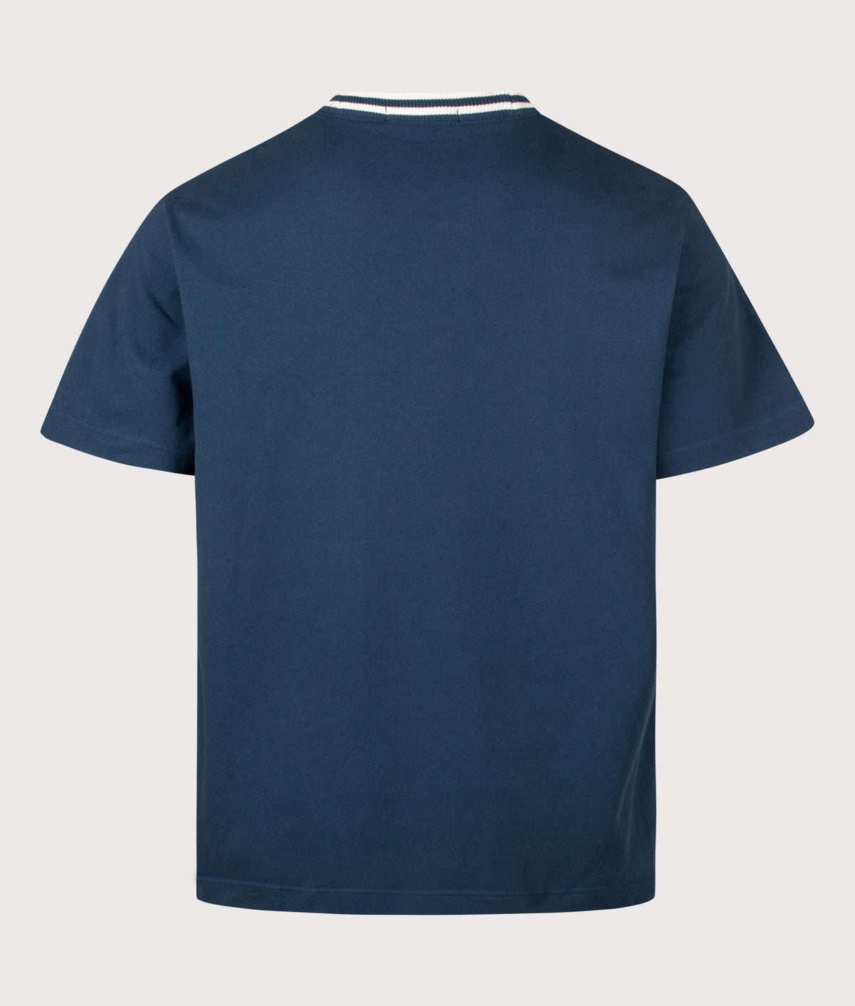 Fred Perry Relaxed Fit Bold Tipped T-Shirt  in Mod Blue at EQVVS Menswear. Back shot.
