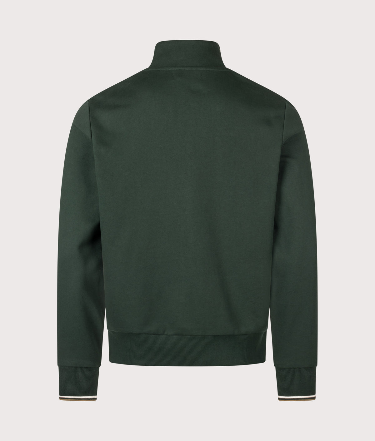 Fred Perry Regular Fit Track Top in Grassroots at EQVVS Menswear. Back shot.