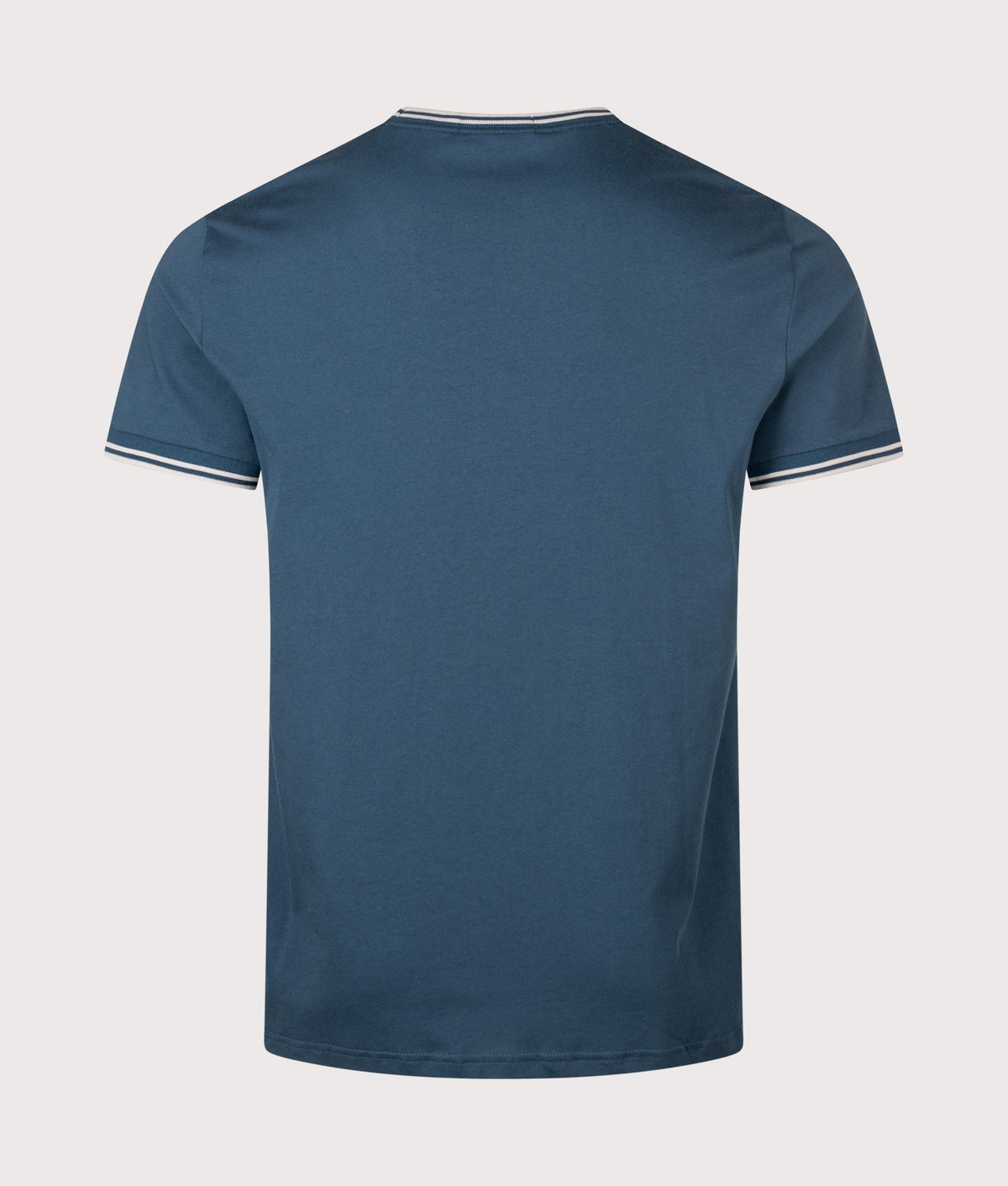  Fred Perry Twin Tipped T-Shirt in Mod Blue and Slate at EQVVS Menswear.  Back shot.