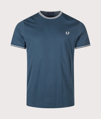 Regular Fit Twin Tipped T-Shirt: 80D Mod Blue/Slate/Slate 