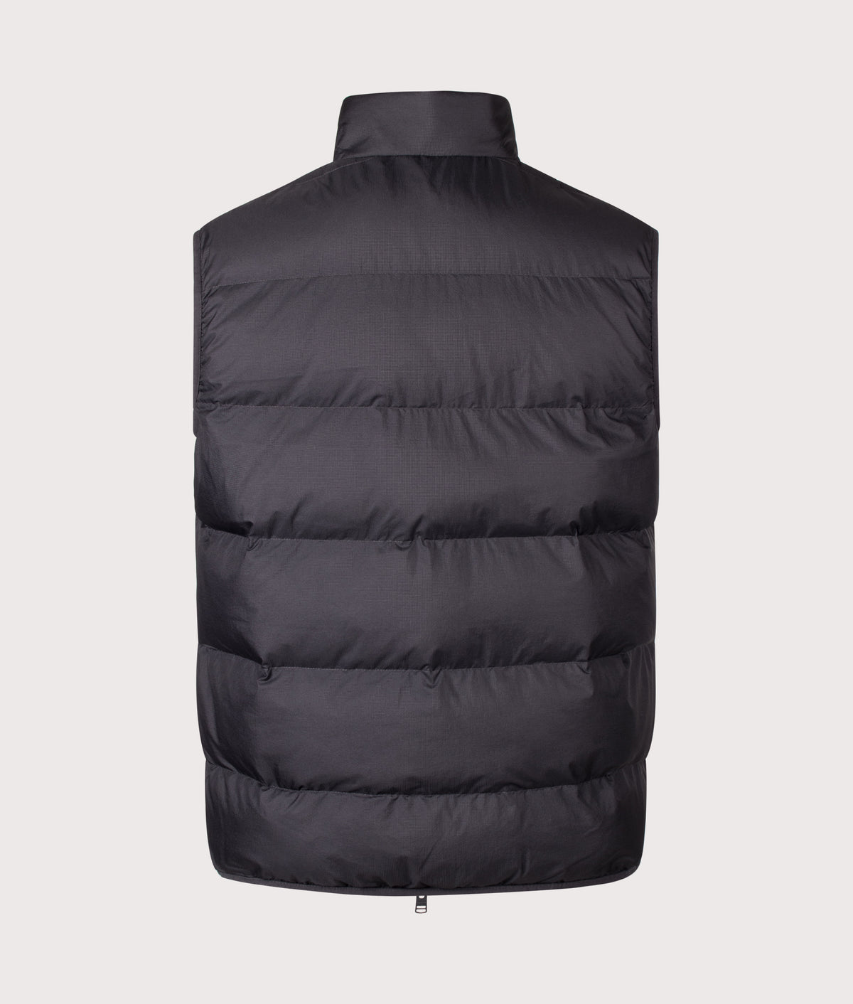 Fred Perry Regular Fit Insulated Gilet in Anchor Grey at EQVVS Menswear. Back shot.