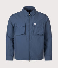 Regular Fit Ripstop Pocket Overshirt: 30C Mod Blue 
