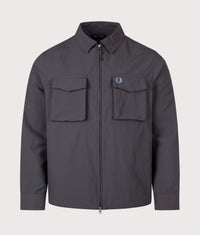 Regular Fit Ripstop Pocket Overshirt: 297 Anchor Grey 