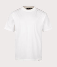 Oversized Initial T-Shirt: 072 Flat White 