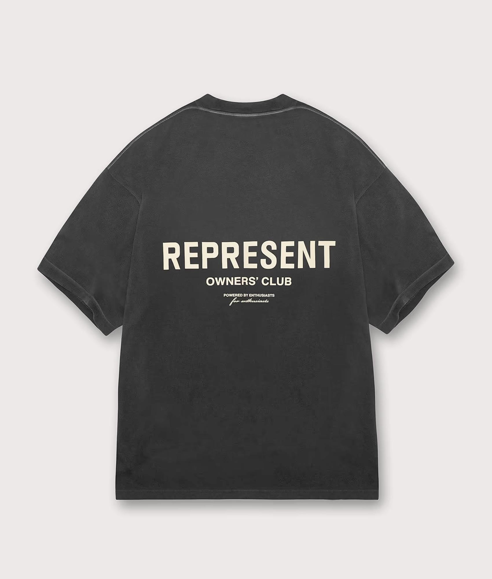 Represent Owners Club T-Shirt. Shot by EQVVS. Back Print Shot.