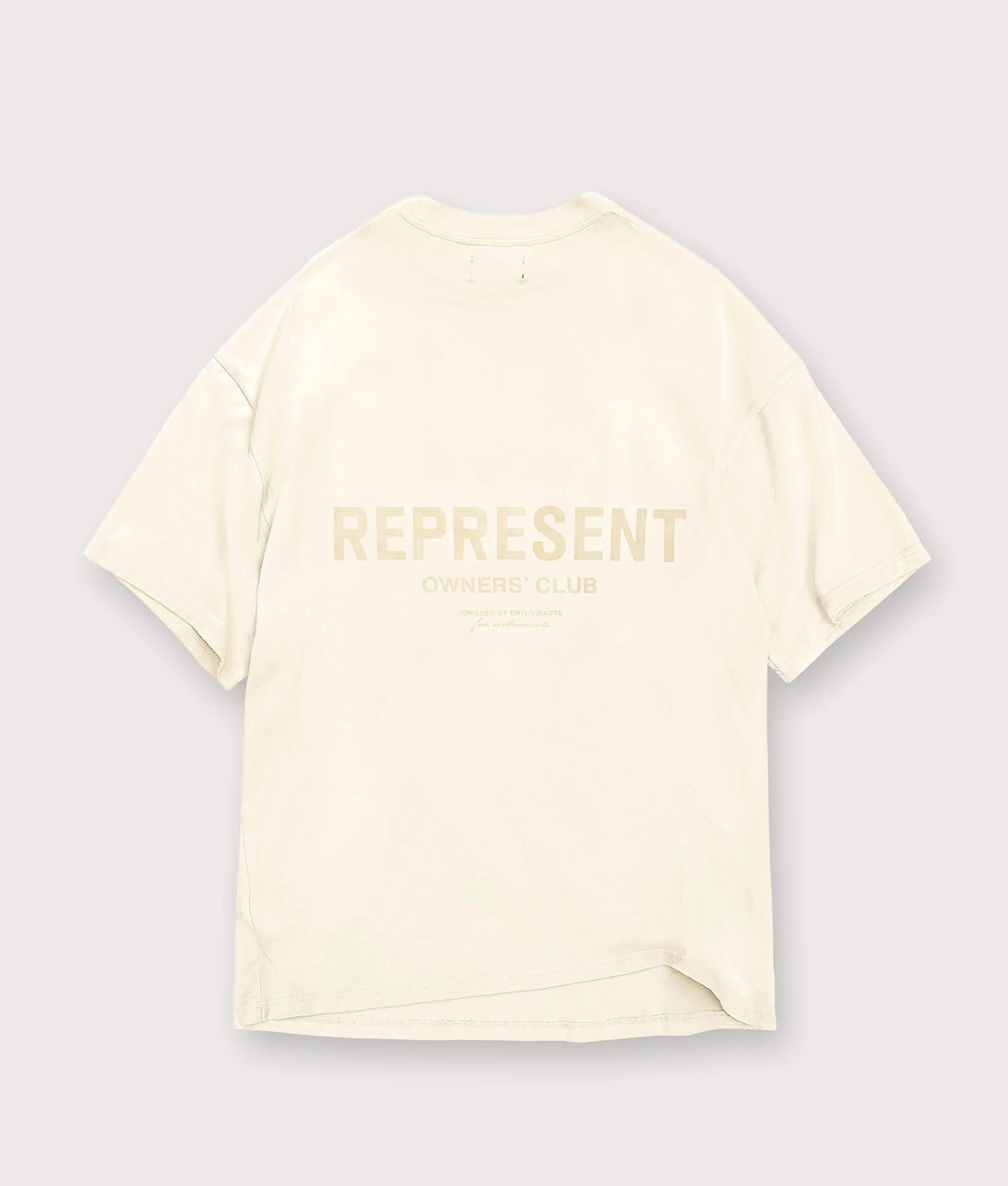 Represent Owners Club T-Shirt. Shot by EQVVS. Back Print Shot.